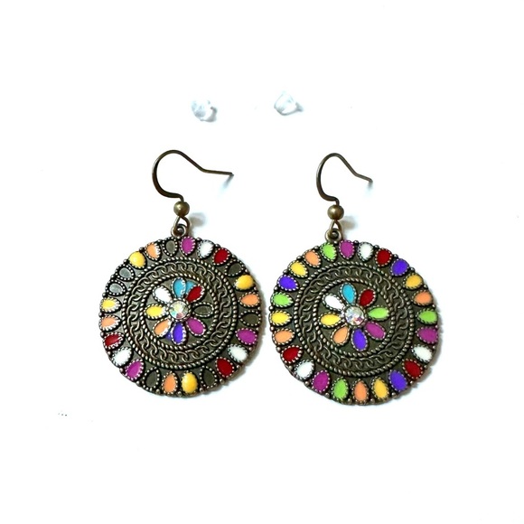 Jewelry - ❤️ 5 for $15 Multicolor Round Earrings Missing Beads